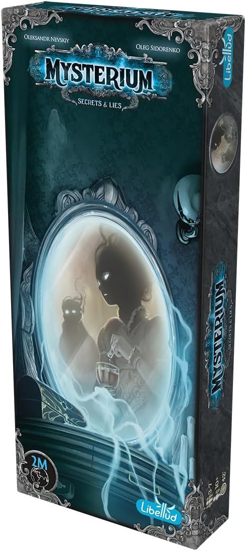 Asmodee Mysterium Secrets & Lies Board Game Expansion (2025 Refresh) - Cooperative Psychic Mystery Game for Familes, Kids & Adults, Ages 10+, 3-7 Players, 45 Minute Playtime