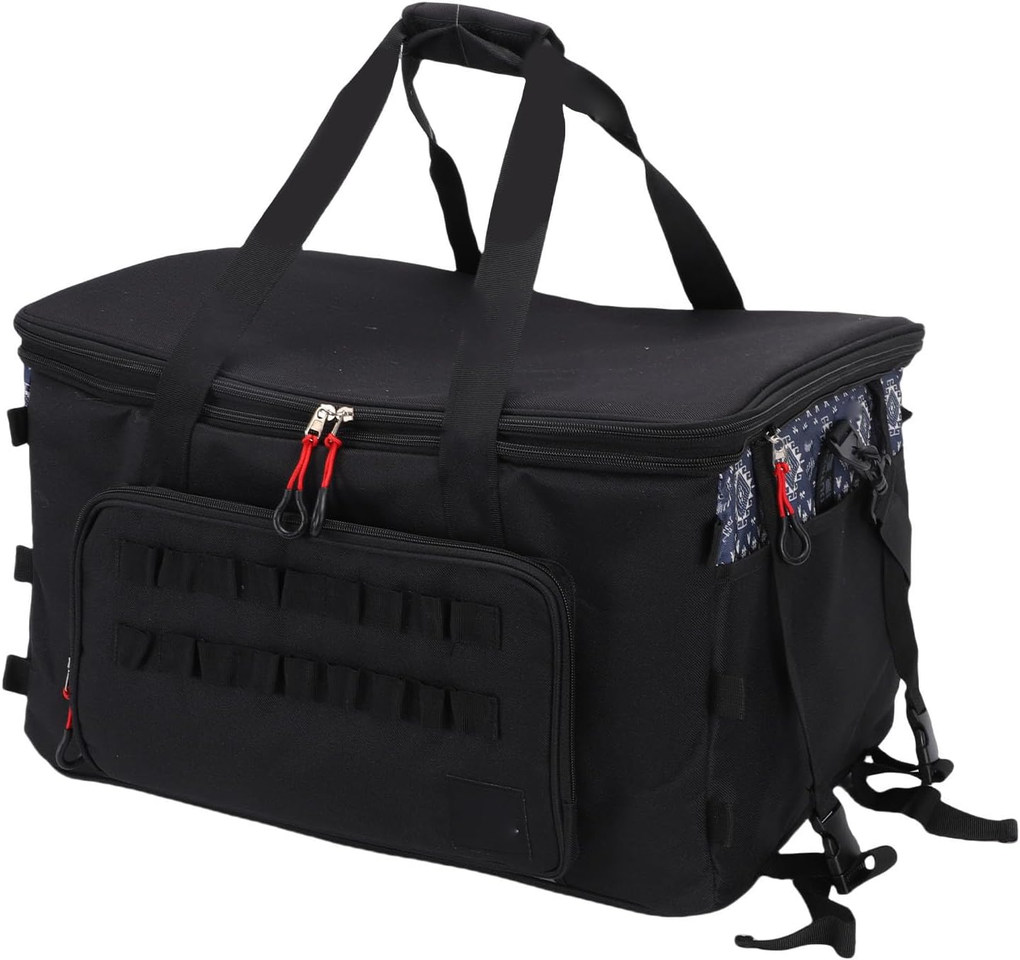 RiToEasysports 67L Camping Storage Bag, Oxford Fabric with Adjustable Divider and Multiple Zippered Compartments, for Outdoor Cooking Fishing Hiking and Mountain Climbing