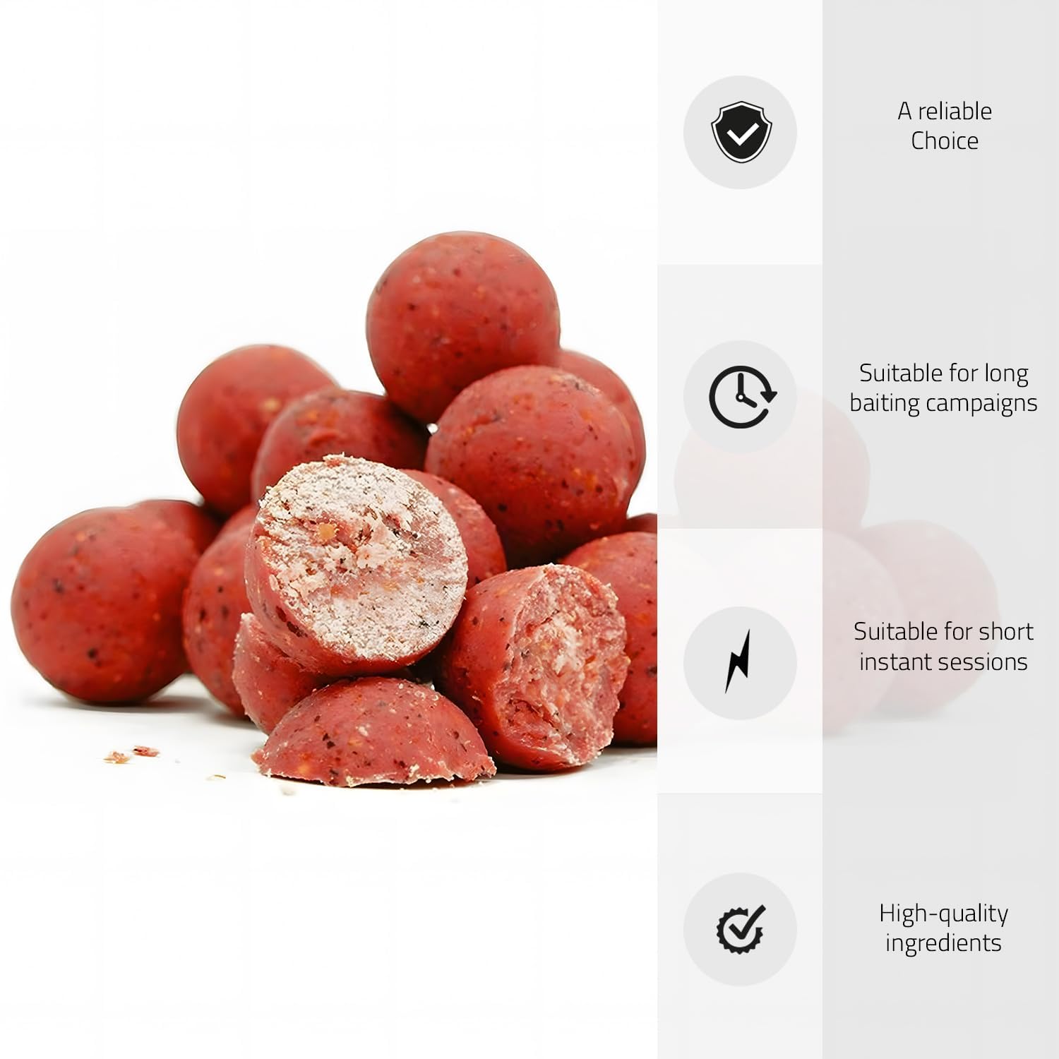 Tasty Baits Boilies - 20mm - Borsa da 10kg - irresistibile per Carpe - Adatta a Qualsiasi Acqua - Ideale per sessioni Lunghe e Breve!