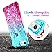 Ruky for iPhone 6 6S 7 8 Case, iPhone SE 2020 Case, Gradient Quicksand Series Glitter Bling Liquid Floating Soft TPU Protective Women Case for iPhone 6/6s/7/8/SE 2020 & SE 2022 4.7