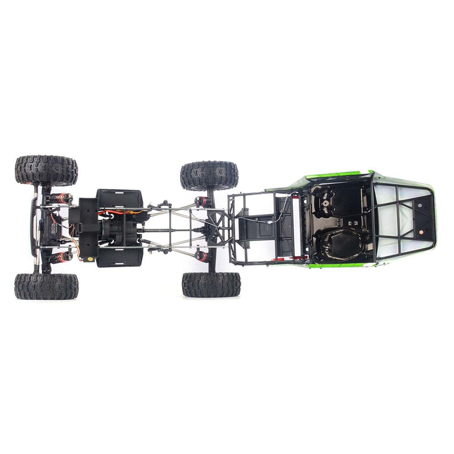 TOUCAN RC HOBBY 1/6 Crawler YK4061 AWD RC fuoristrada radiocomandata, compatibile con motore brushless Hobbywing 80A ESC, ingranaggi in metallo, design a gabbia di ribaltamento