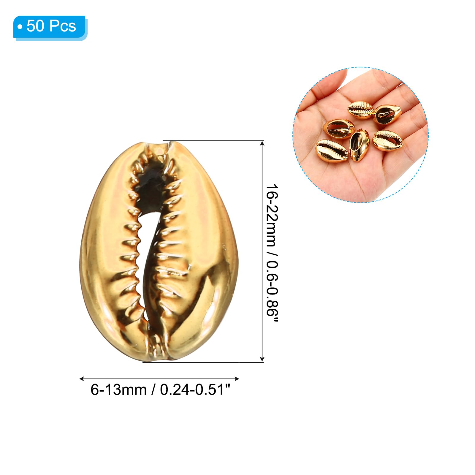 PATIKIL Natural Seashell Charm - Image 2