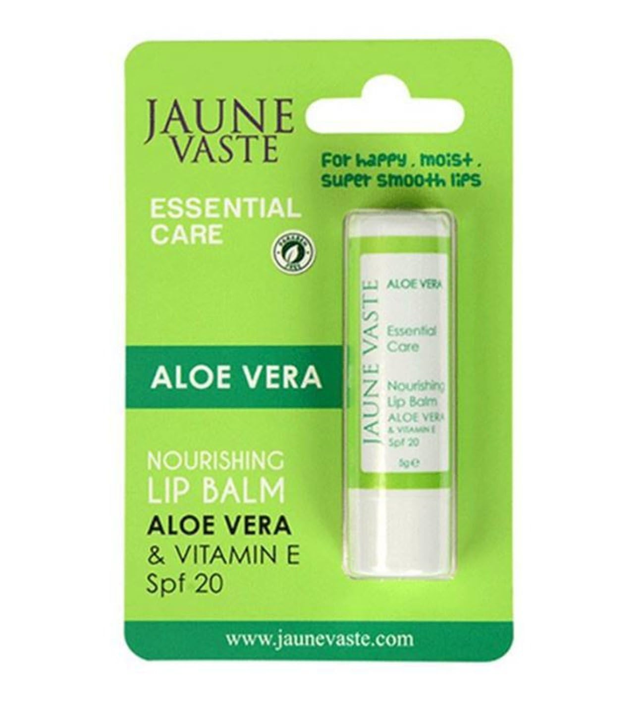 JAUNE VASTE Aloe Vera Spf 20 Lip Balm 5g