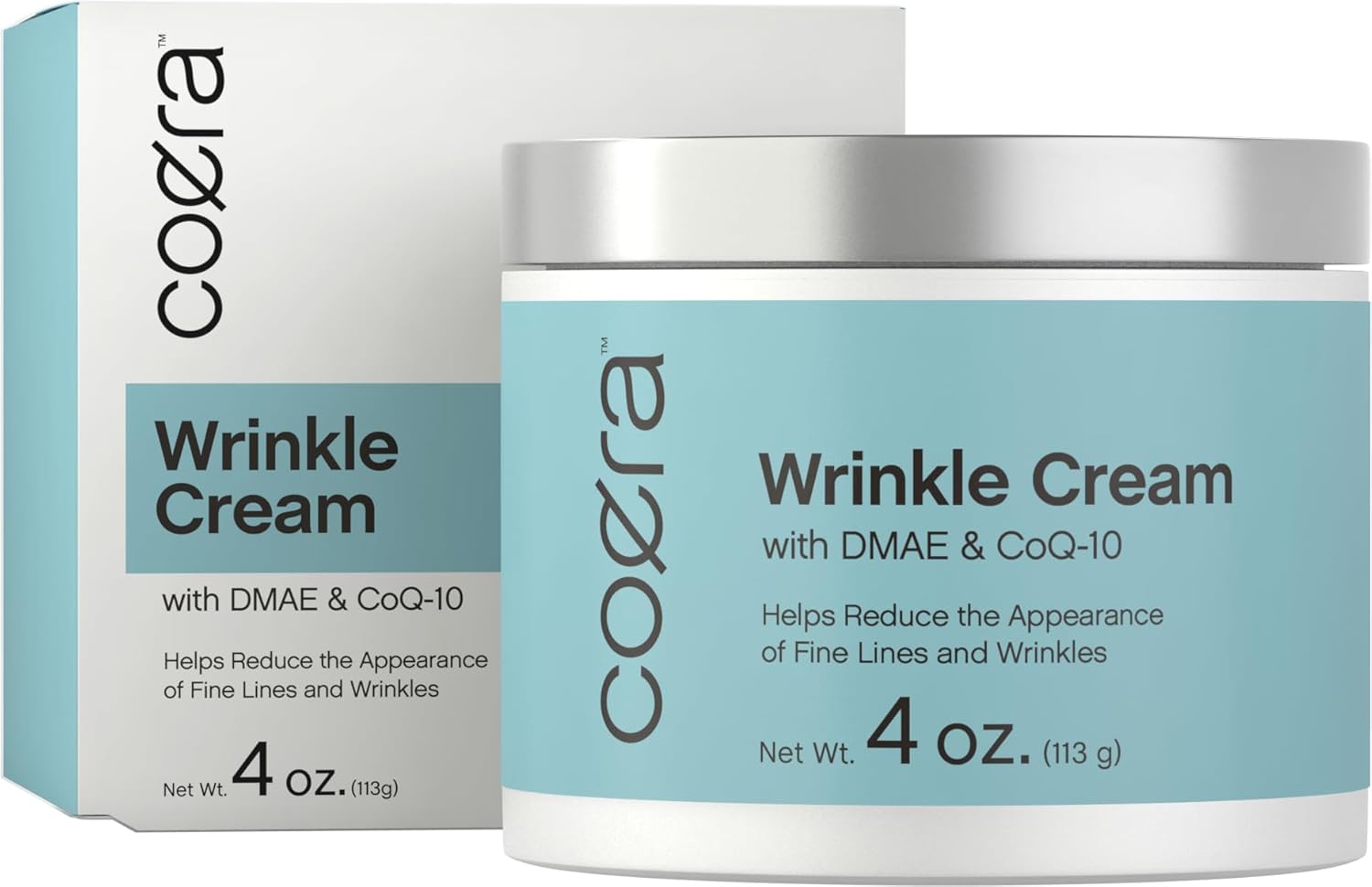 Coera Wrinkle Cream for Face 4 oz with DMAE & CoQ10
