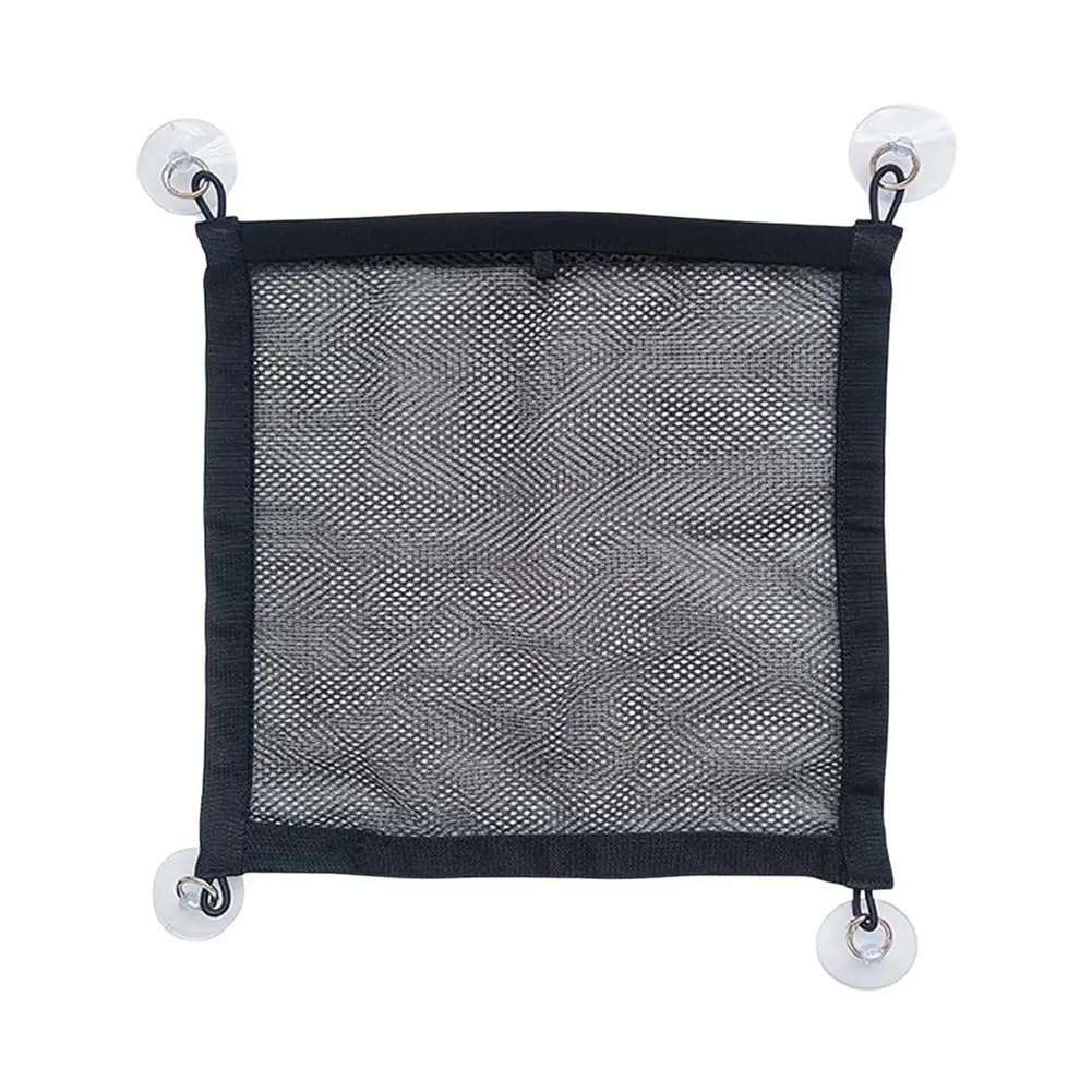 HASGTFM Car Net Pocket Storage Bag Car Windows Suction Cup Hanging Bag Roof Luggage Net Storage Net For Car Interior Organizer Accessory(Blue)