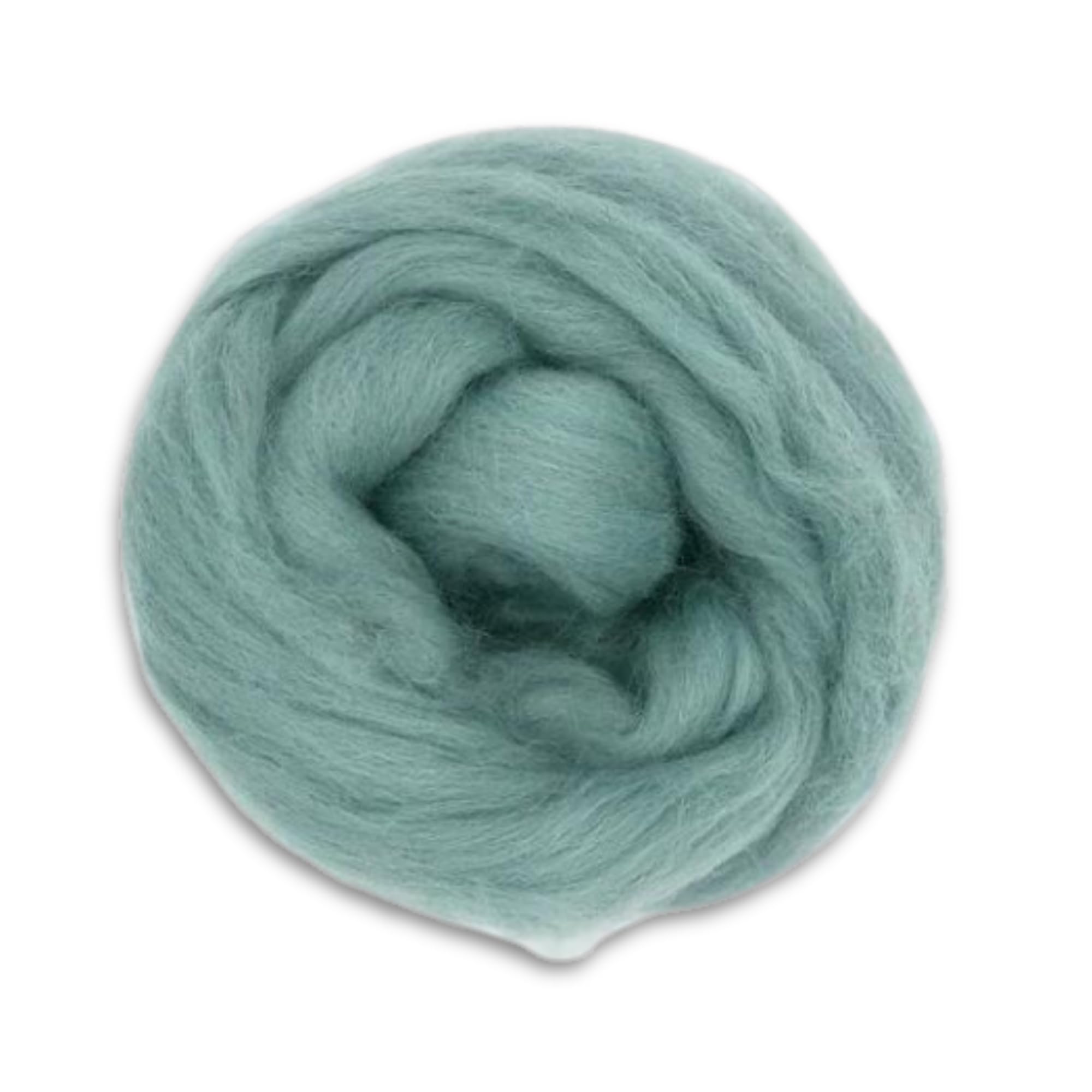 Revolution Fibers Dyed Corriedale Wool | 8.2 Ounces of Premium Combed Wool Top | 26 Micron, 100% Pure Corriedale Wool Roving, Ethically Sourced (Teal Green)