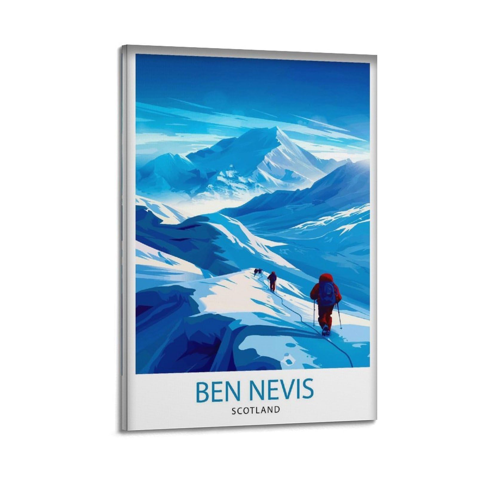 xiaoxiaoshen Ben Nevis Scottish Mountaint William Scotland Summit Highlands Landscape Work_51 Canvas Poster Wall Art Prints Room Aesthetic Murals Bedroom And Living Decorations 24x36inch(60x90cm)