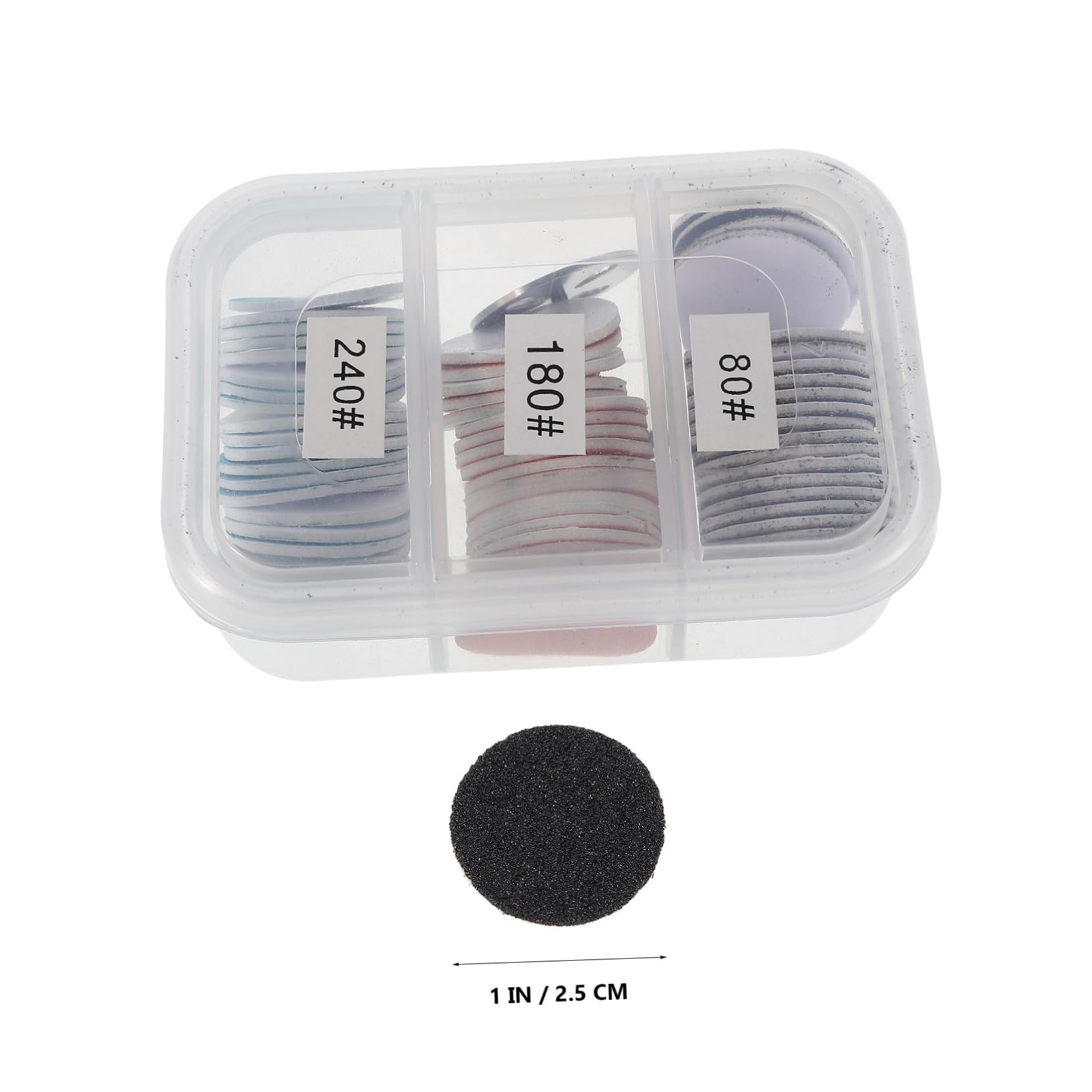 OUNONA 1 Set Nail And Foot Care Sandpaper Disc Kit Heavy-duty Grinding Tools For Nail Drill Removal And Dead Skin Treatment