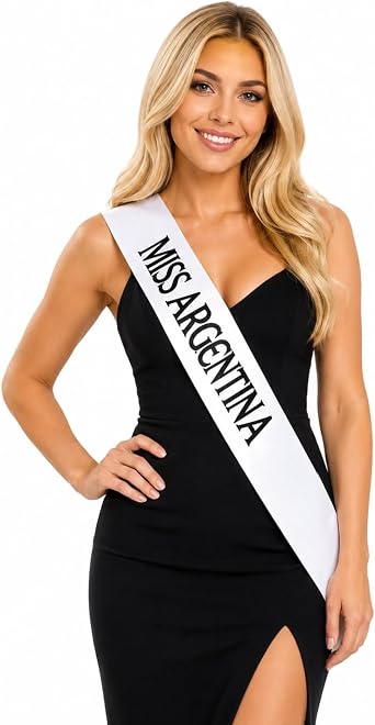 Miss Argentina Sash for Women - Custom Personalized Sashes by SonaGear