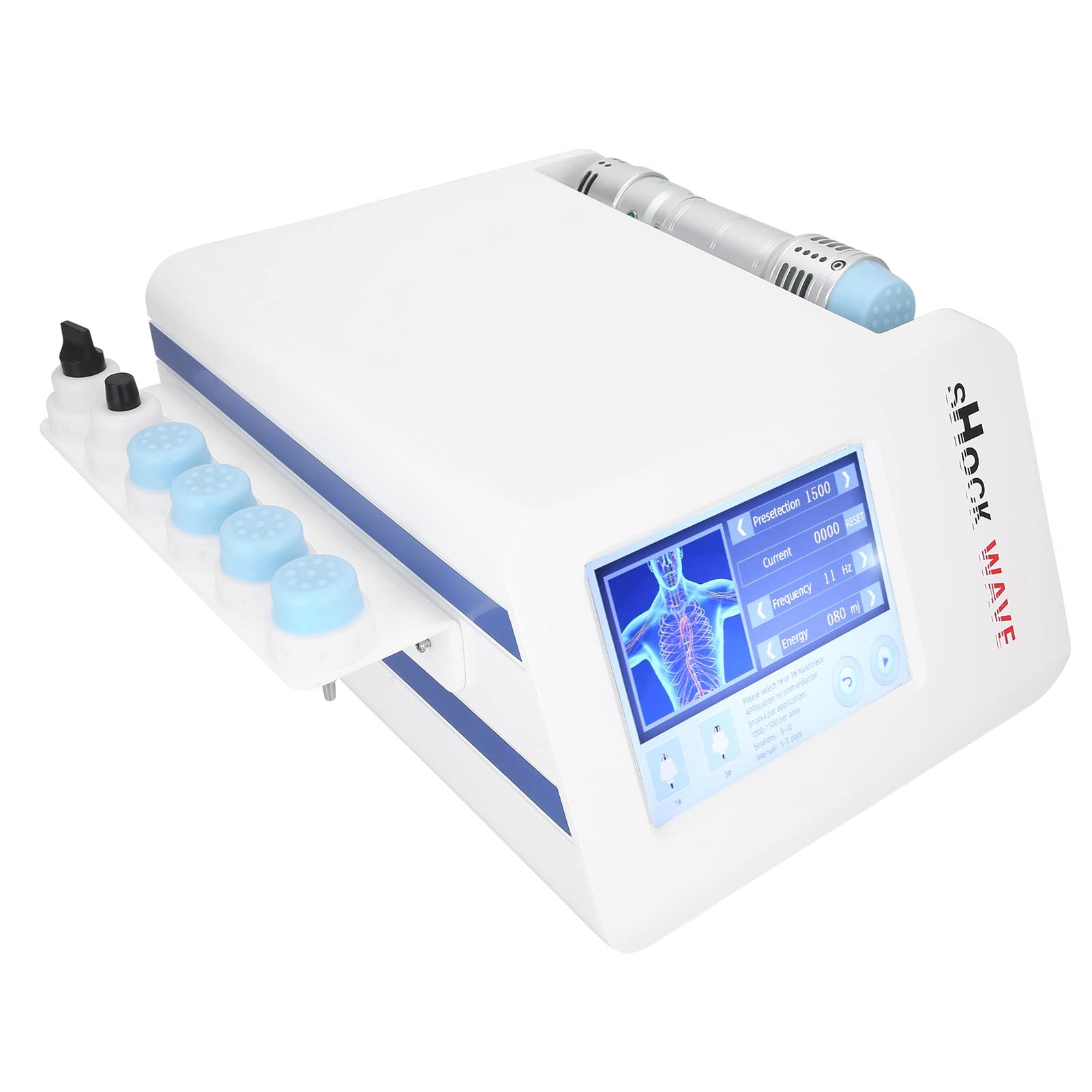Photo 1 of **NON REFUNDABLE UNABLE TO TEST MAY HAVE MISSING PARTS**BHDK ED Pain Relief Massager, 180W Shockwave Therapy Machine 25 Gear Energy 16 Frequency Extracorporeal Shock Wave Muscle Massager with 6 Massage Head for and Treatment(US)