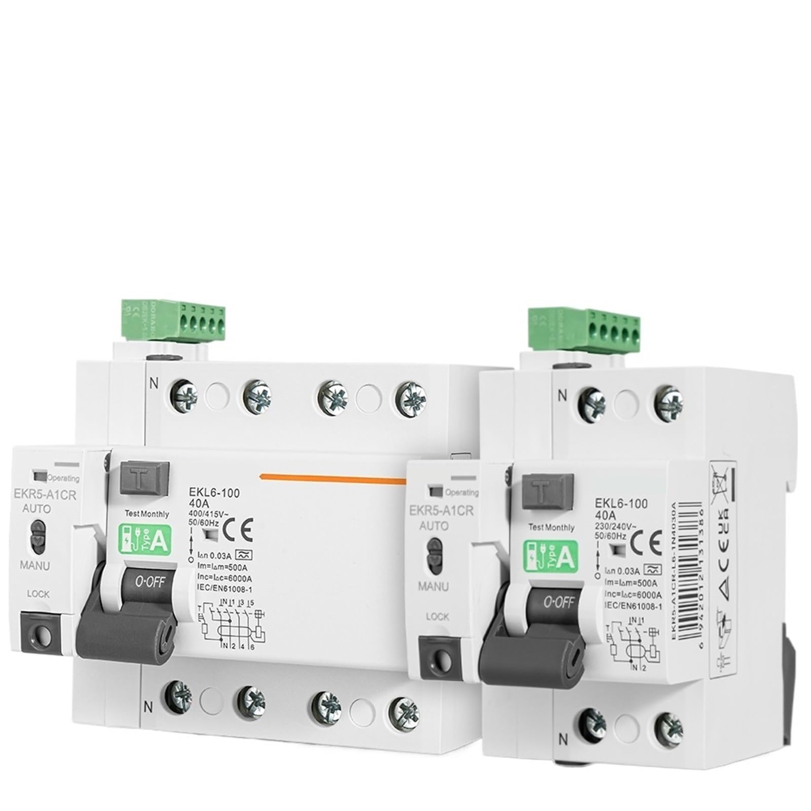 Automatic Reclosing Device RCCB Disjoncteur Différentiel Type A 4P 63A 30mA Commande Distance