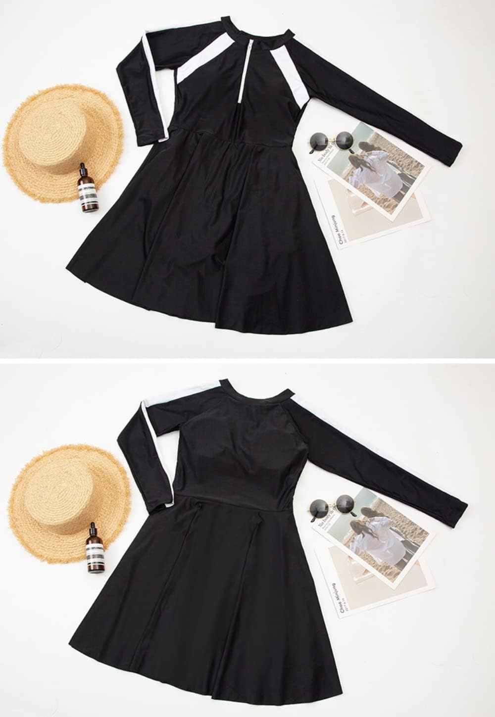 オールインワン ワンピース フィットネス水着 ラッシュガード セパレート水着 ぽっちゃり 水着 レディース 体型カバー 大きいサイズ