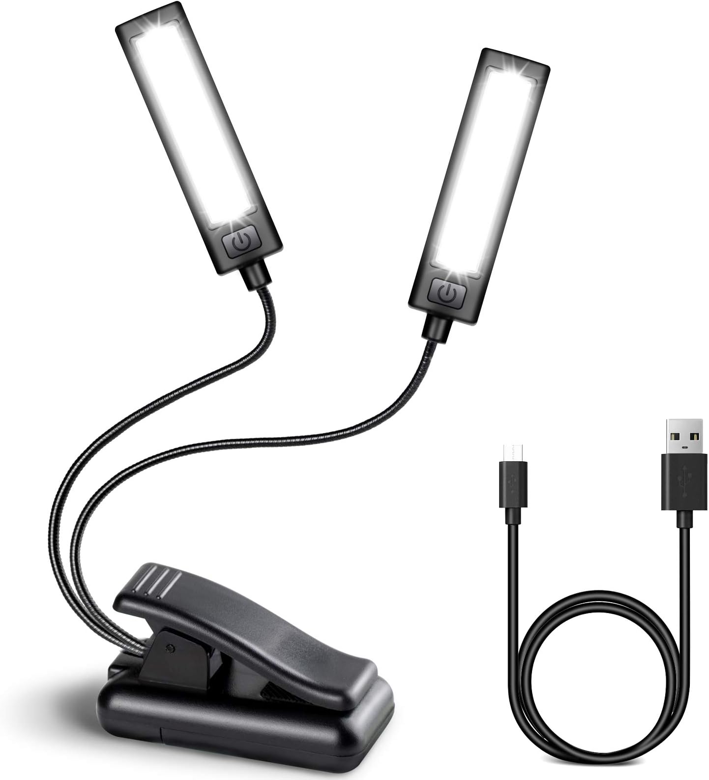 Dilwe Music Stand Light Clip, 9 LED Clip-on Light Music Stand Light Portable Flexible Bedroom