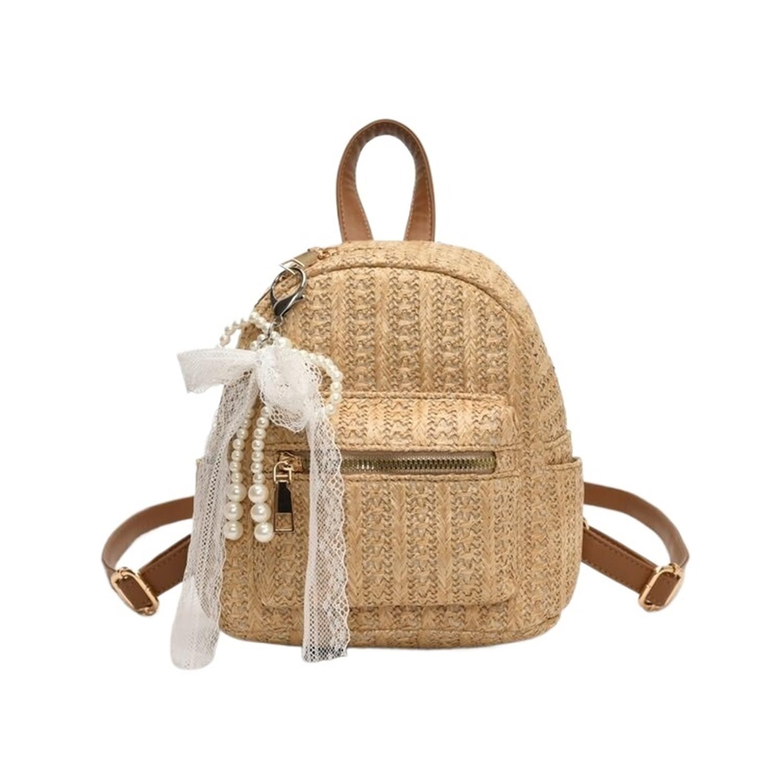 Zaino alla moda con mini zaino lavorato a maglia casual e fresco