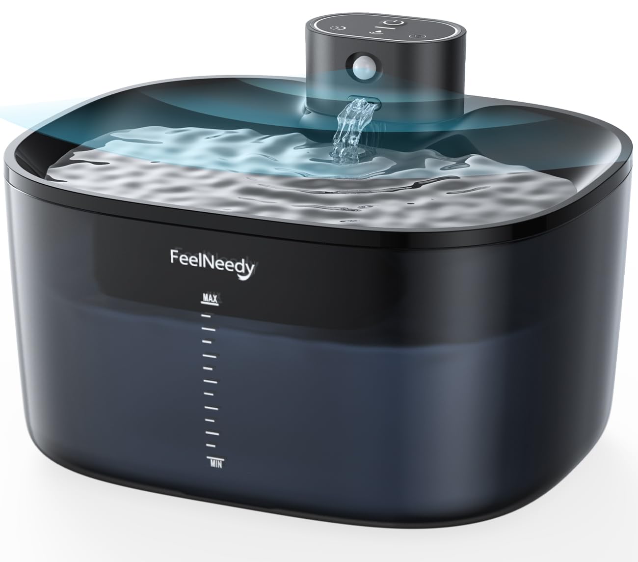 Fuente para Gatos Sin Cable con Sensor Movimiento Y Bateria 4000mah, Feelneedy 4L Pro Bebedero Silencioso para Gatos Inalambrico con Bomba De Agua Sin Lavado Mejorada
