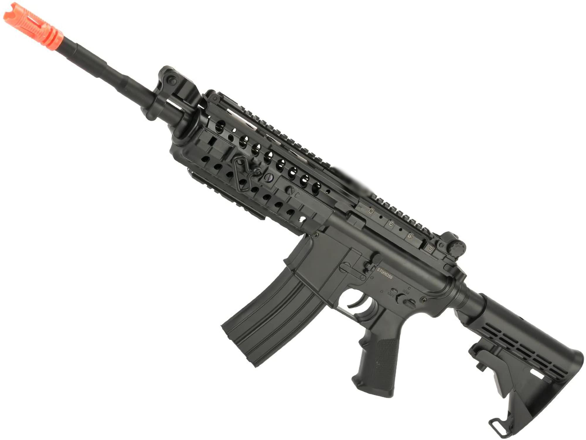 Evike Airsoft - CYMA AEG Mag Compatible Full Size Airsoft M4 Spring Powered Rifle (Model: M4 S-System)