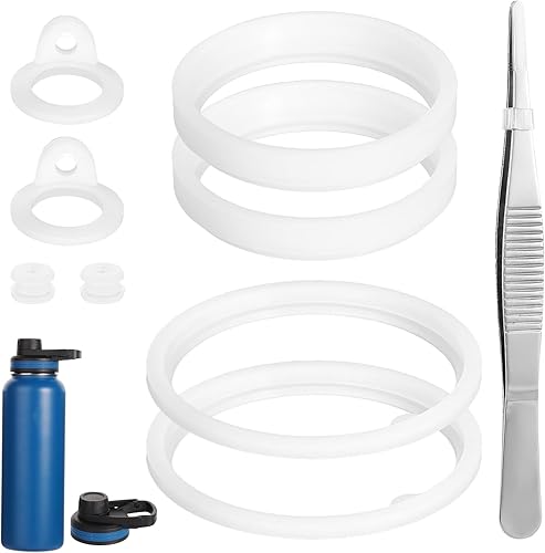 Paquete de 8 piezas de junta de sellado de botella de repuesto para botella de agua Thermoflask de acero inoxidable aislada de 40 onzas, con 1