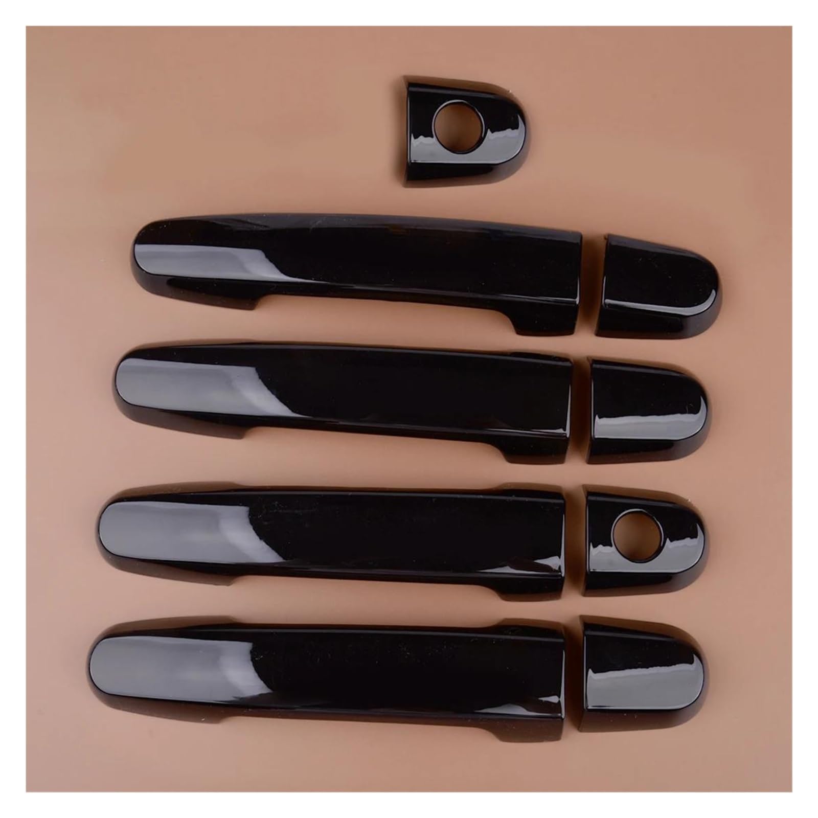 Poignée de porte de voiture en ABS noir haute résistance pour Yaris 2007-2011