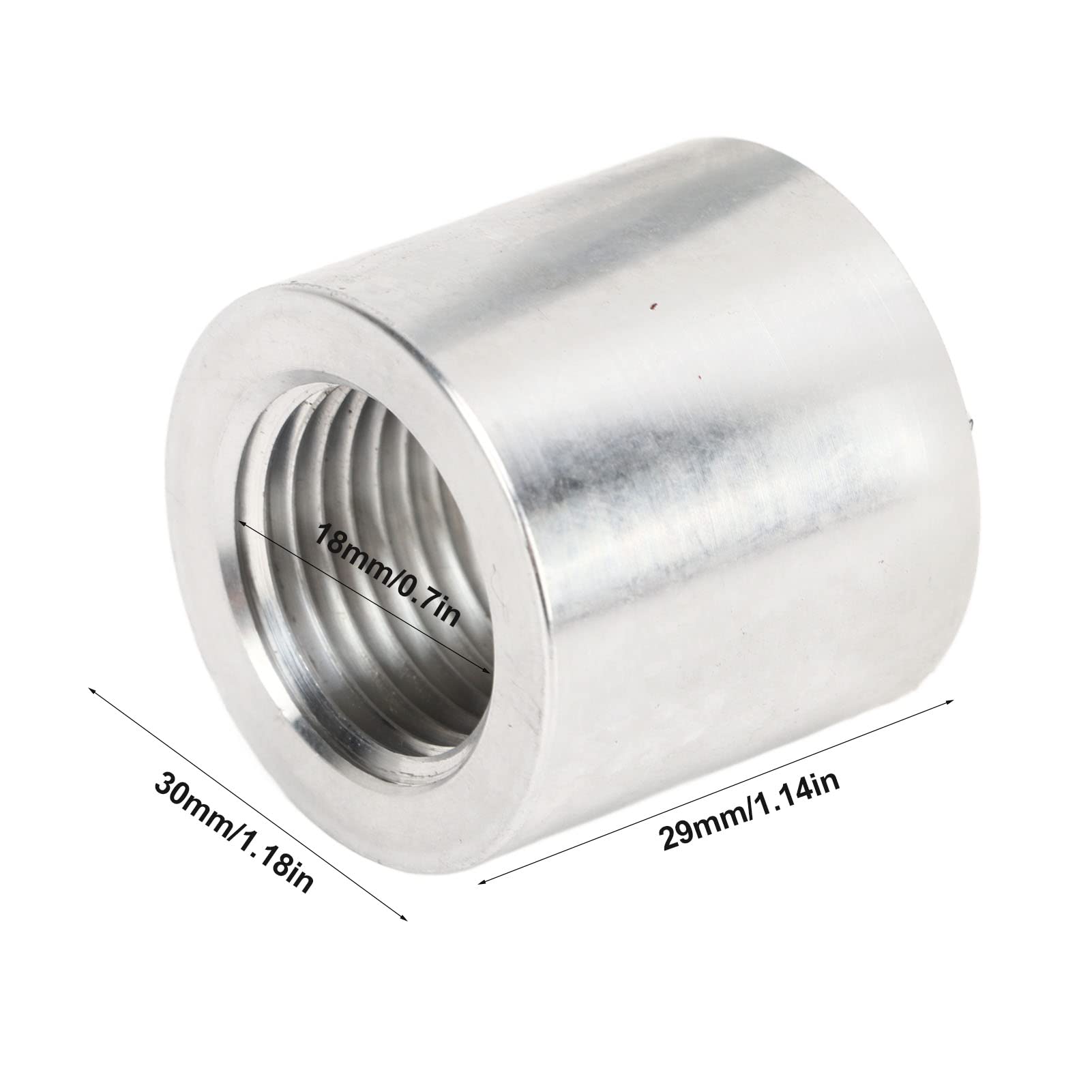 Gwint Aluminiowy Spawany łącznik, 1/2in Aluminiowy Spawany na łączniku Rurowym 2 szt. Doskonałe Mocowanie do Suchego Zbiornika Miski
