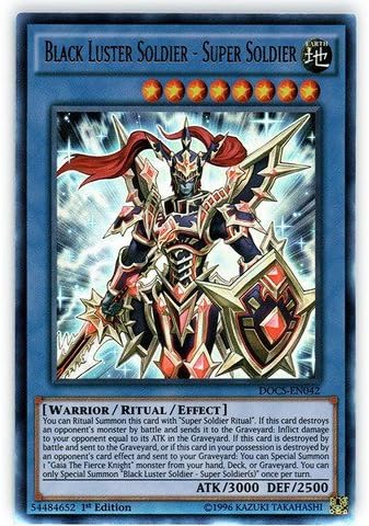 Yu-Gi-Oh! - Black Luster Soldier - Super Soldier (DOCS-EN042) - Dimension of Chaos - 1st Edition - Ultra Rare by Yu-Gi-Oh!