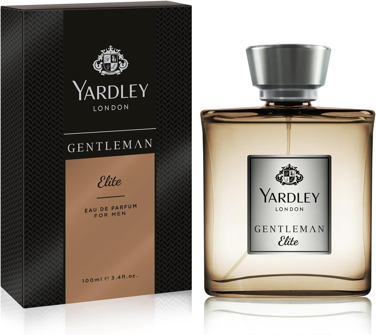Yardley of London Gentleman Eau de Toilette Spray, Elite, 3.4 Ounce