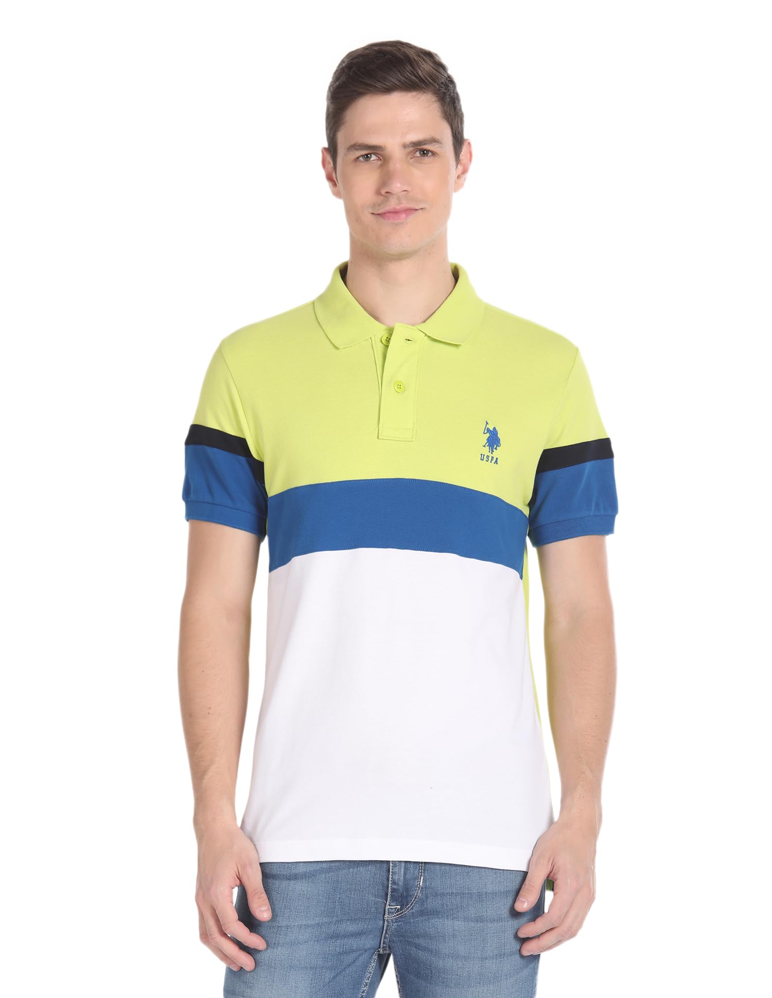 u.s. polo assn. Men's Cotton Slim Fit Polo Shirt-picture-47