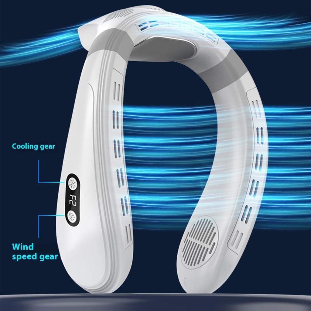 Ventilador portátil recargable, ventilador de aire acondicionado, ventilador de 3 velocidades para mujeres y hombres, viajes al aire libre, jardín