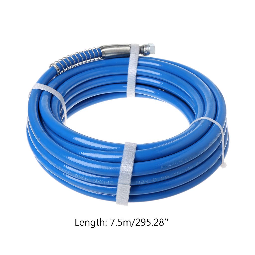 Manguera de pulverización de pintura sin aire de 7,5 m, 5000 PSI, fibra pulverizadora para pulverizador