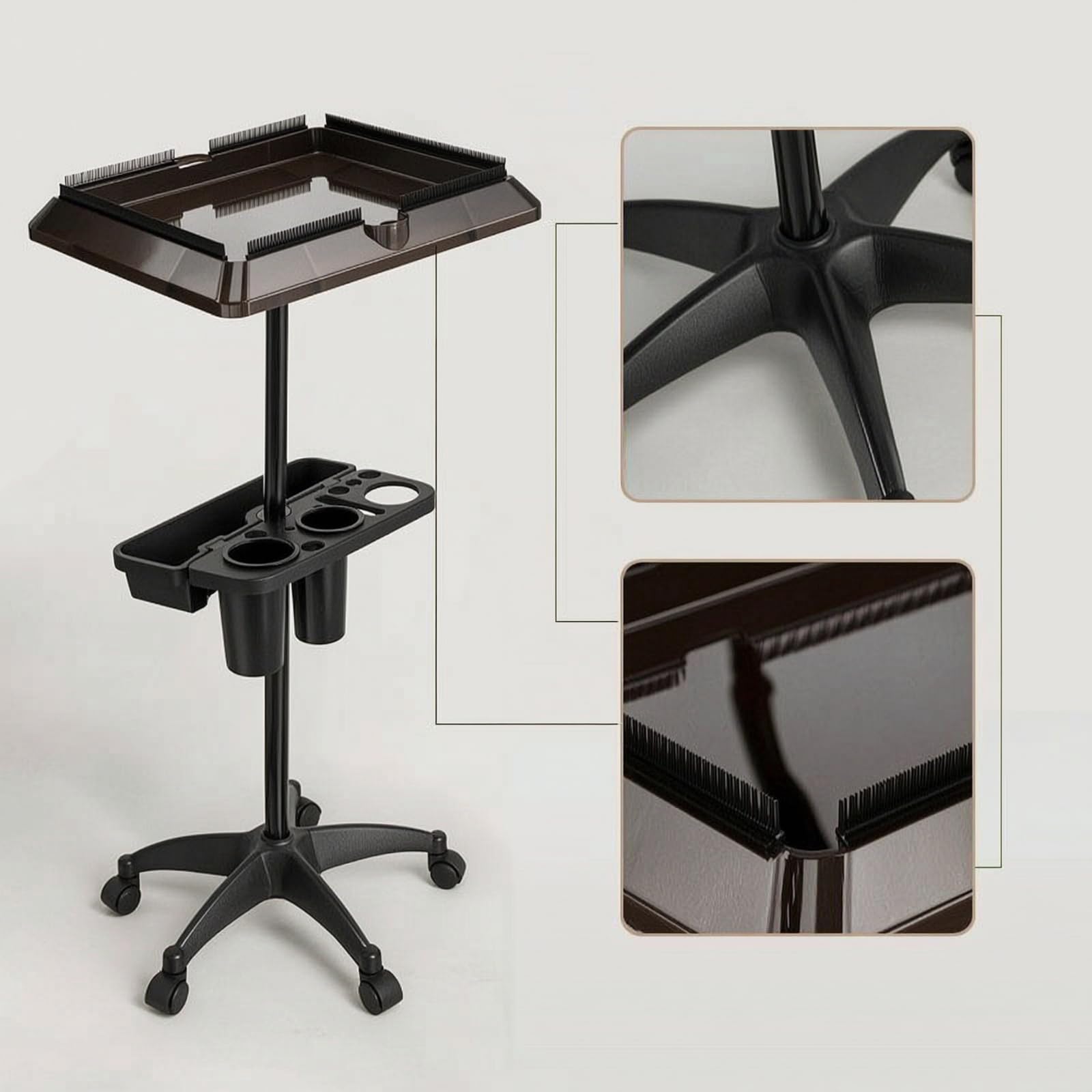 Gralara Carrito Peluquería Rodante Carrito Auxiliar Salón Multifuncional Organizador para Estilistas