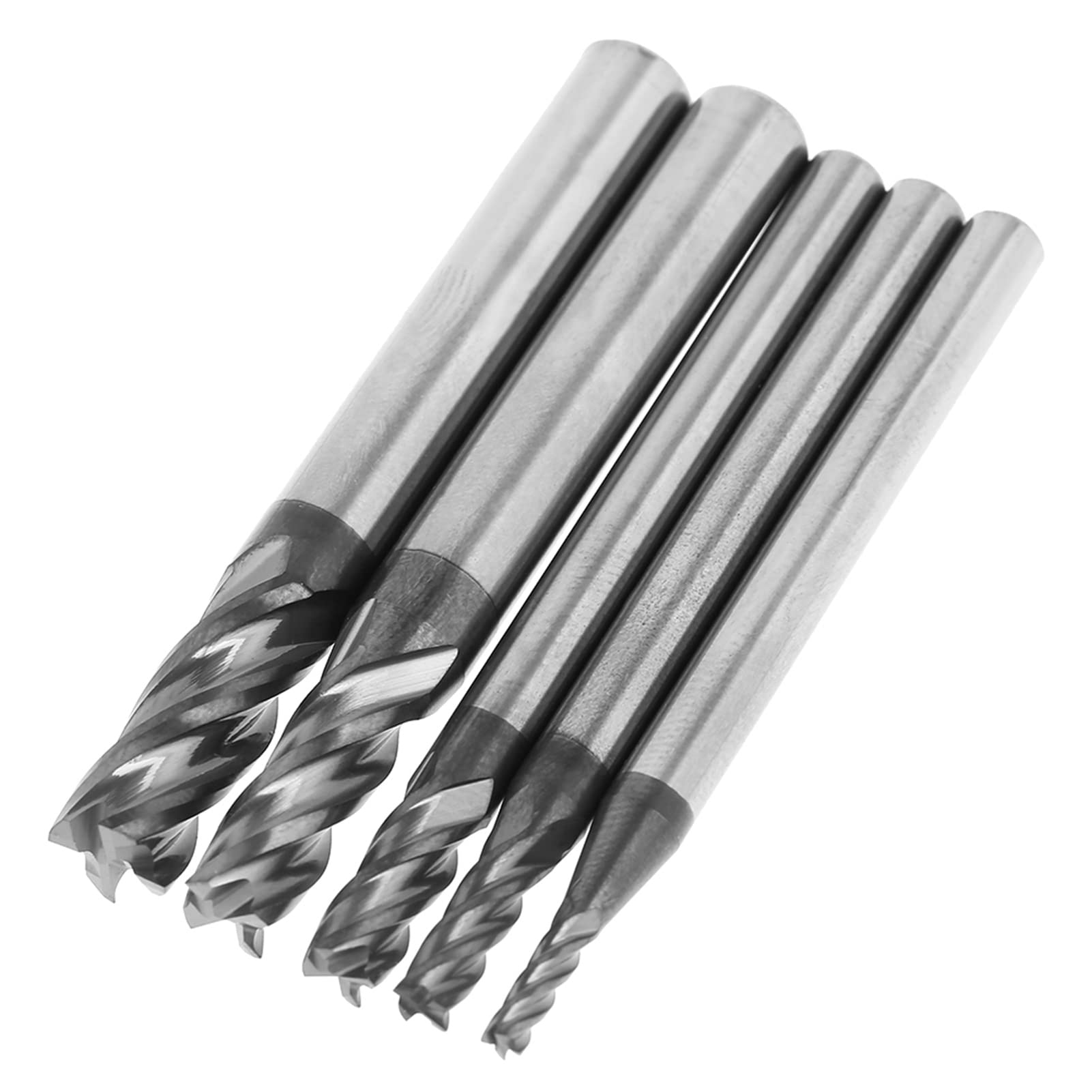 5 sztuk narzędzi do cięcia młynka, 4 frezy Proxxon, frezy z twardego metalu 1, frez trzpieniowy czworokątny, frez trzpieniowy, flet, frez z węglika wolframu