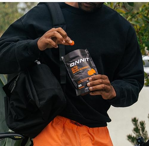 Miniatura 7 de ONNIT Gomitas Alpha Brain Neuro Focus, IGEN - Gomitas veganas probadas sin OMG con omega-3, luteína, zeaxantina y cafeína, suplemento cerebral para