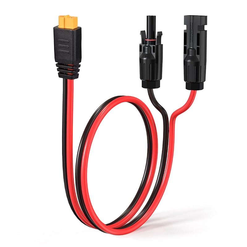 Cabo de extensão solar ELFCULB para XT60, 10AWG, 61 cm, macho-fêmea, modelo M-NX-1002