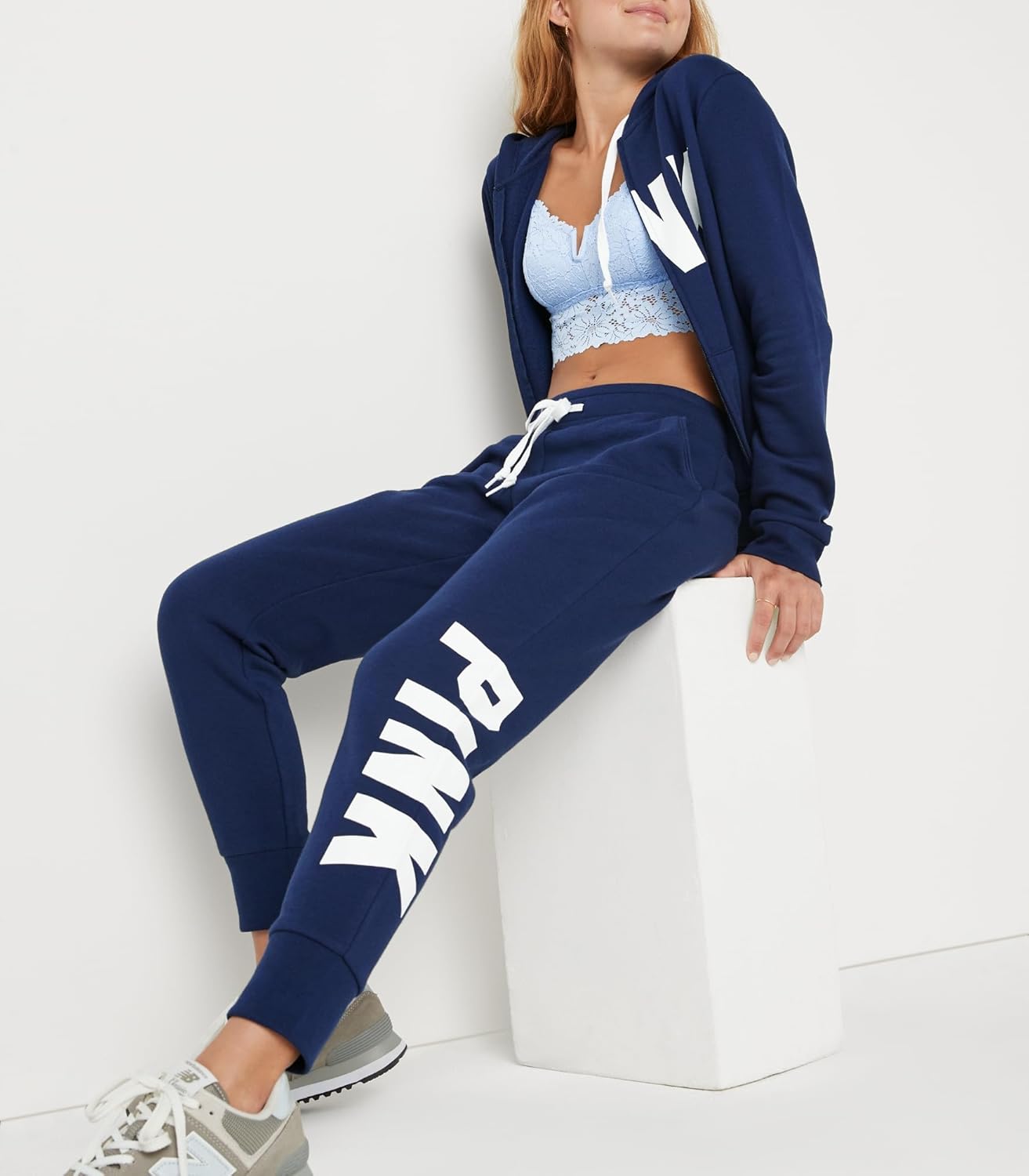 Victoria's Secret Women's Pink Logo Fleece Jogger Sweatpants, (XS-XXL) - Image 3