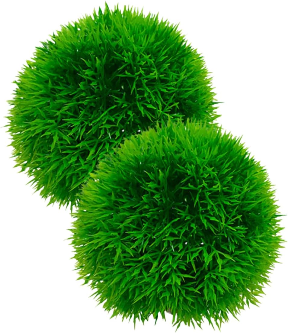 PRETYZOOM 8pcs Realistic Aquarium Plants Balls Lifelike Water Plants Decor for Freshwater Tank