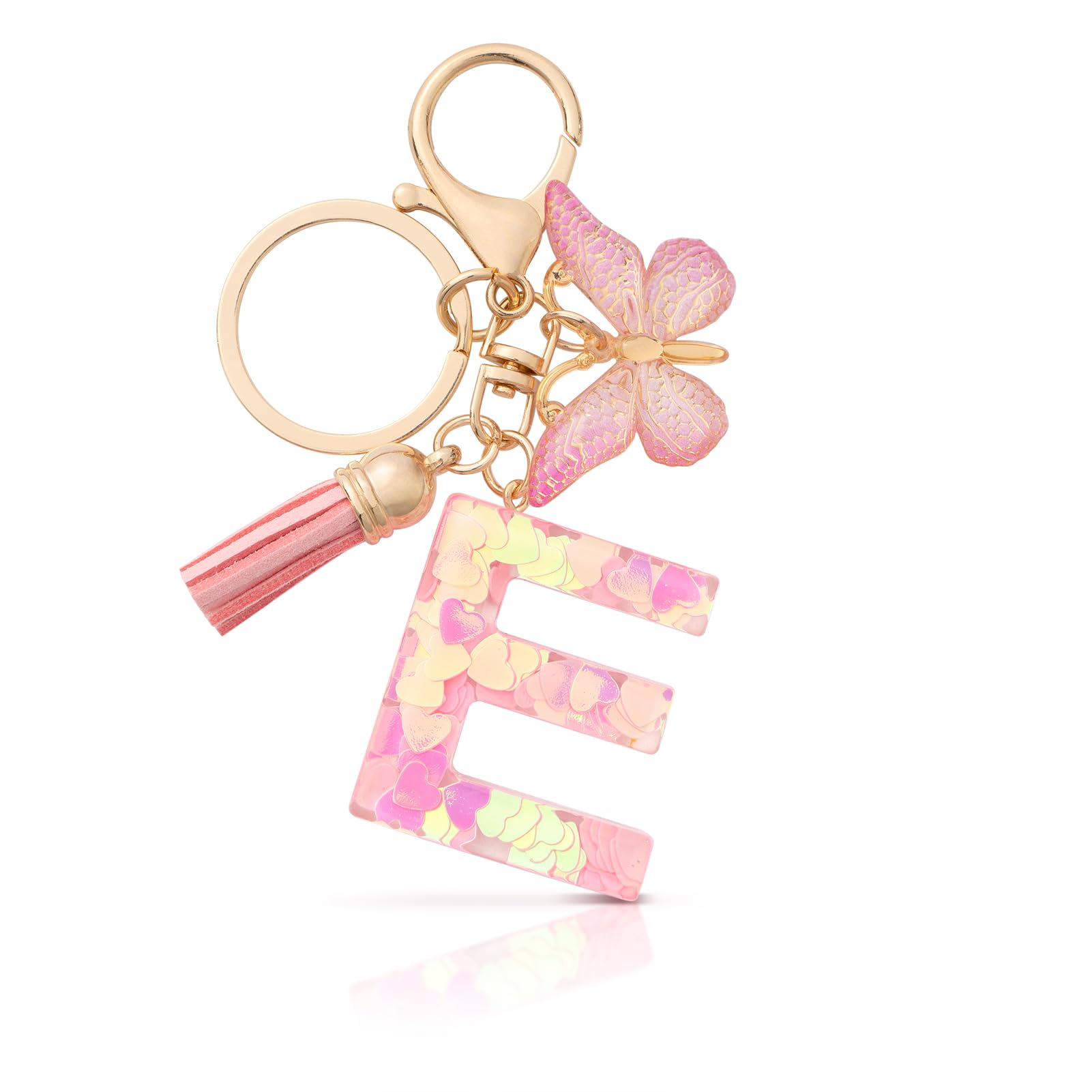CHUQING Schlüsselanhänger Buchstabe Mädchen Schlüsselanhänger mit Anfangsbuchstaben Anhänger Schlüssel Letter Keychain für Frauen Damen