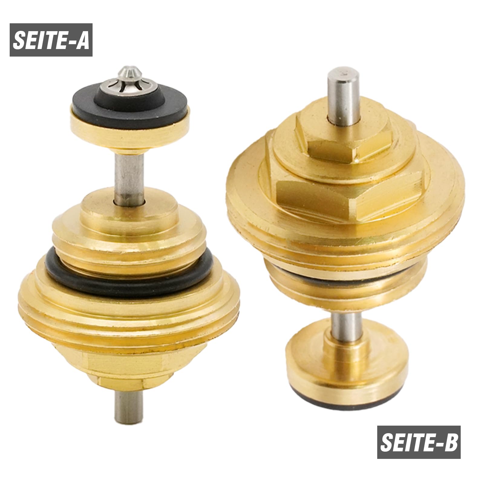 Hoypeyfiy 10 pezzi M30 x 1,5 mm G1/2 bulloni di ritorno in ottone, distributore di valvola e distributore di circuiti di riscaldamento, distributore di riscaldamento a pavimento per attuatore UFH