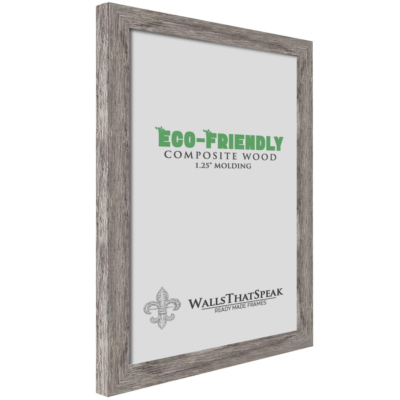 wallsthatspeak 10x10 Gray Barnwood Picture Frame for Puzzles Posters Photos or Artwork (4-Pack)
