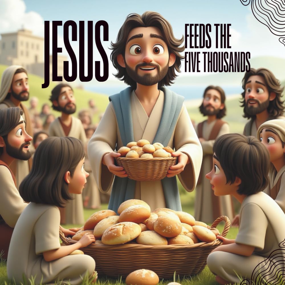 Jesus Feeds the Five Thousand: A Beautiful Children’s Bible Story of Sharing, Faith, and God’s Amazing Miracle