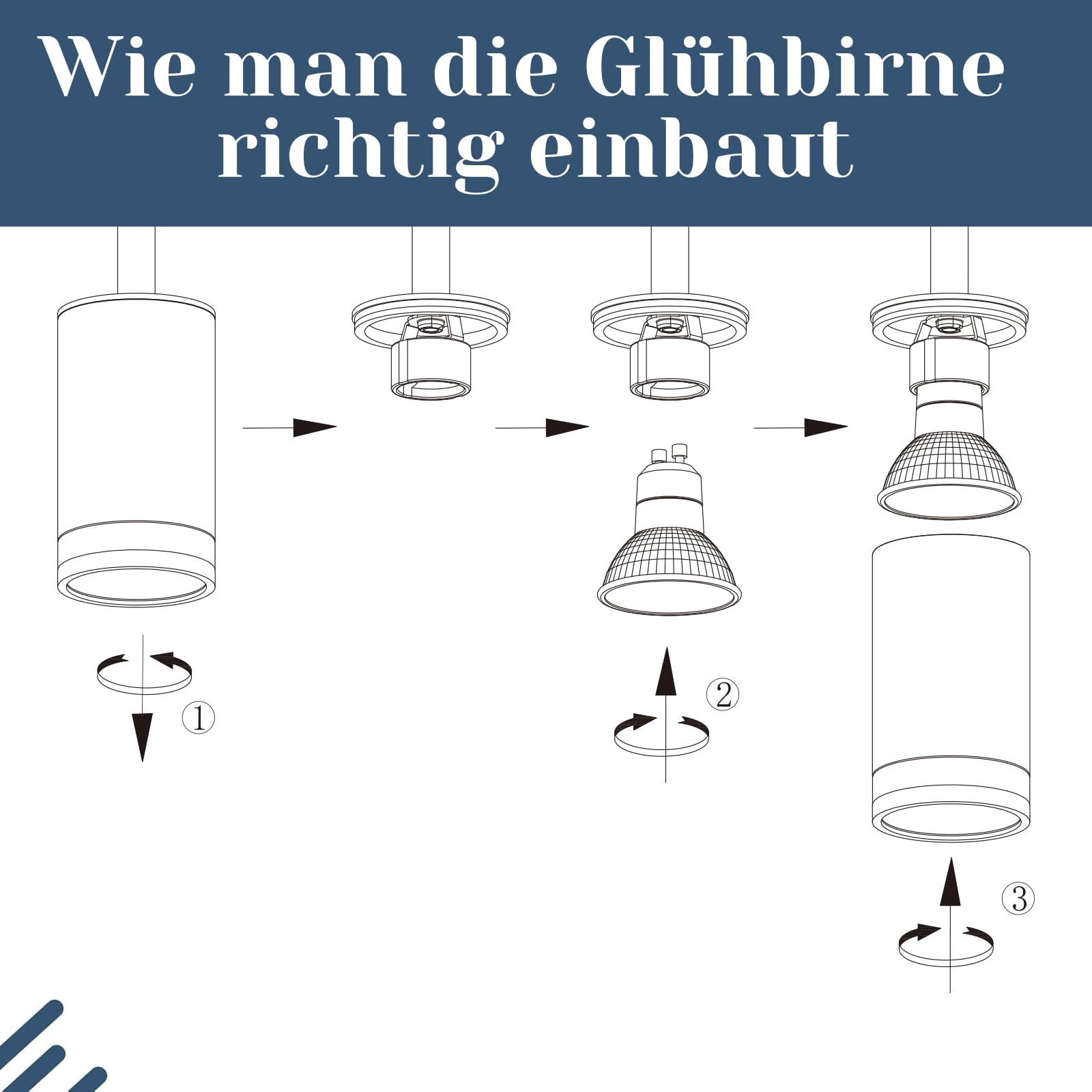 Deckenstrahler 6 Flammig Deckenlampe Schwarz GU10 Strahler für Wohnzimmer | Deckenleuchte Schwenkbar Metall Spotleuchte für Schlafzimmer Küche Wohnzimmer Flur Modern, Ohne Leuchtmittel