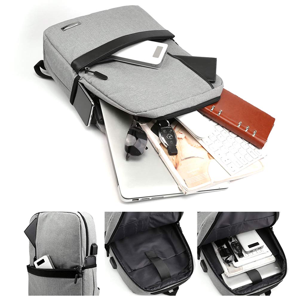 Plecak podróżny 15.6 plecak na laptopa męski USB Anti-Theft plecak dla młodzieży torba szkolna, czarny