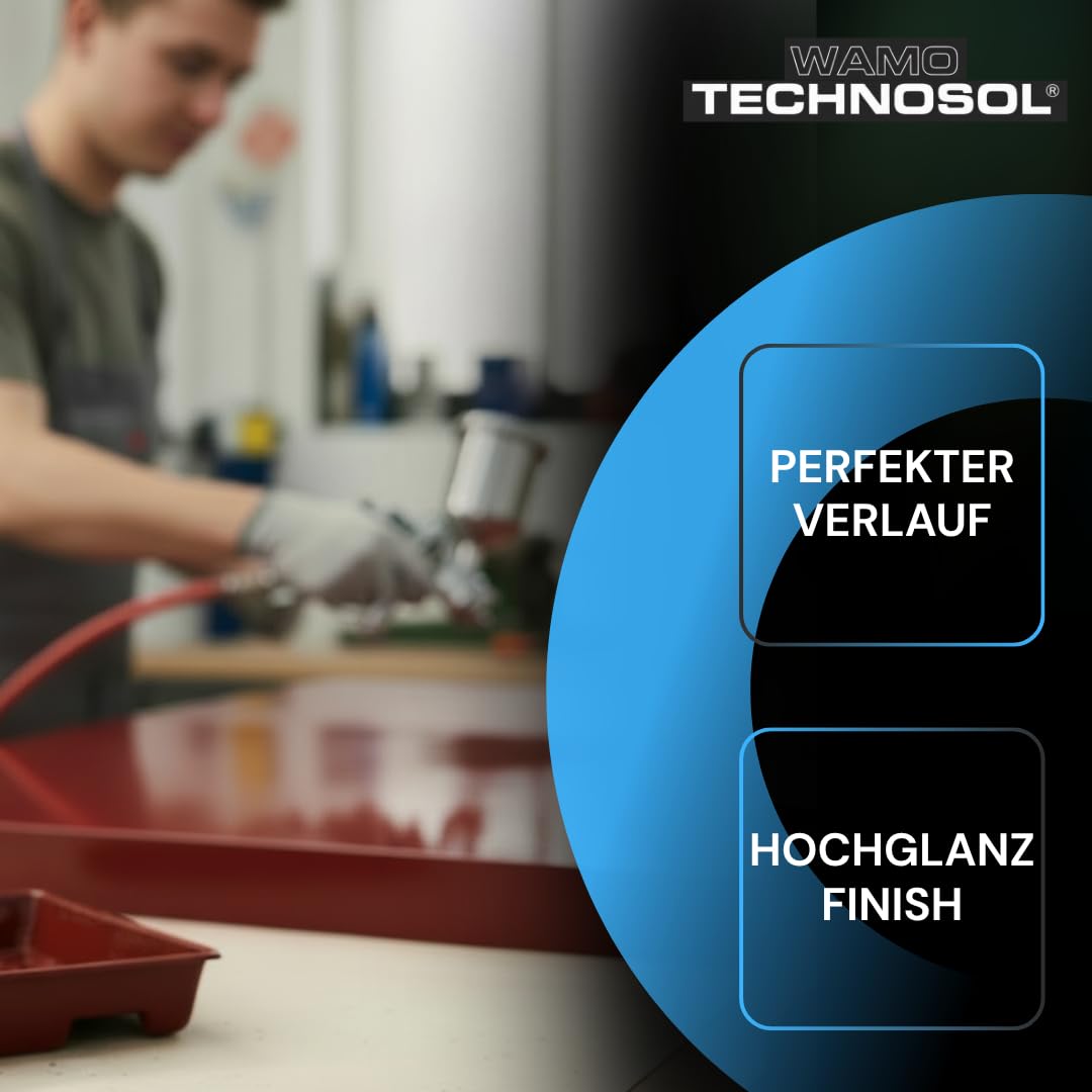 TECHNOSOL Kunstharzlack | SMARAGDGRÜN | RAL 6001 | 1 L | schnelltrocknend | witterungsbeständig | für Metall, Holz & Stahl | deckend | Made in Germany
