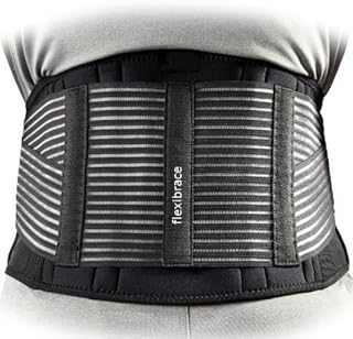 Back Support Brace Belt Lumbar Waist Double Adjust by Flexibrace Â® (X Large)