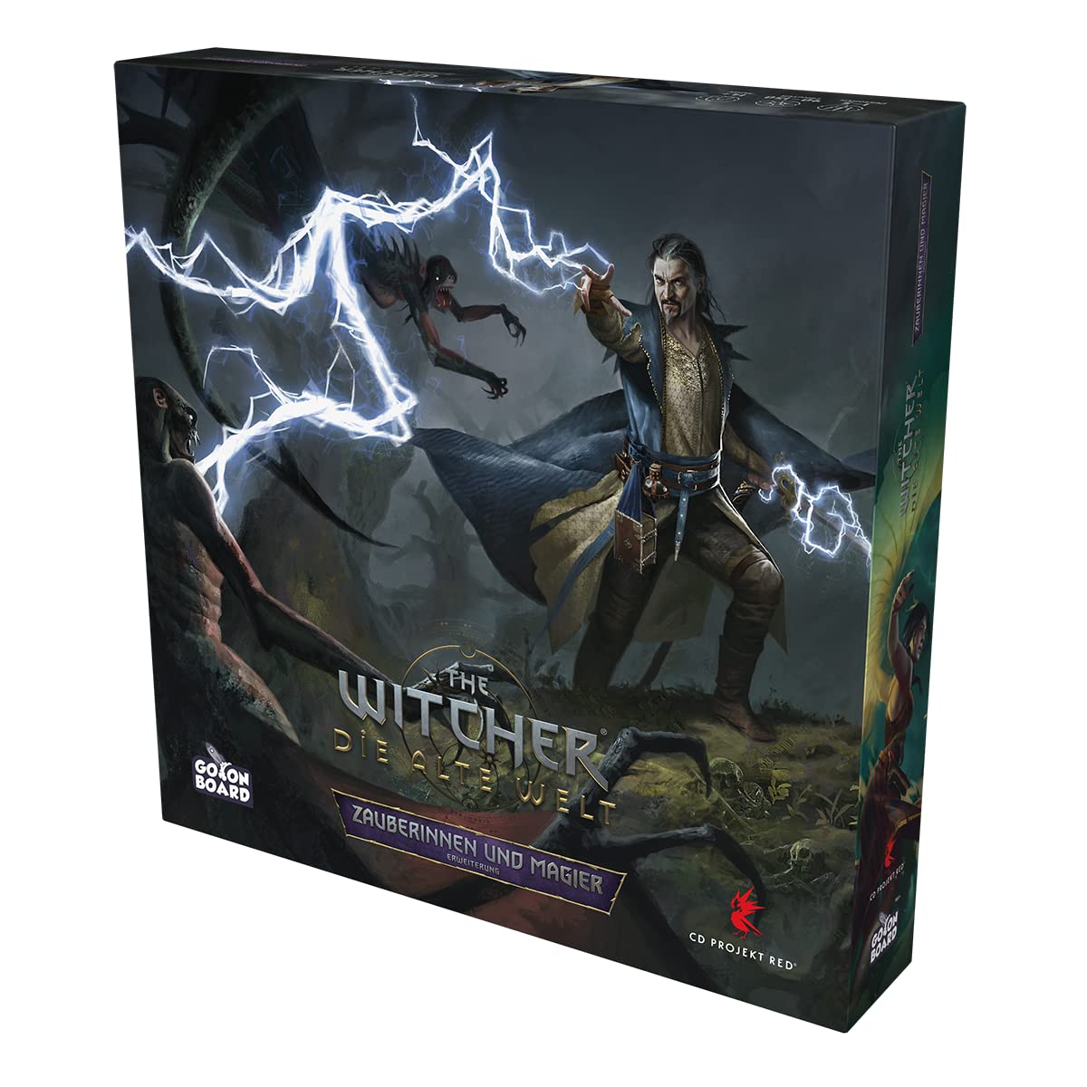 Go on Board, The Witcher: Il vecchio mondo – maghi e maghi, espansione, gioco esperti, gioco da tavolo, 1 – 5 giocatori, dai 14 anni in su, 90 – 150 minuti, tedesco, multicolore