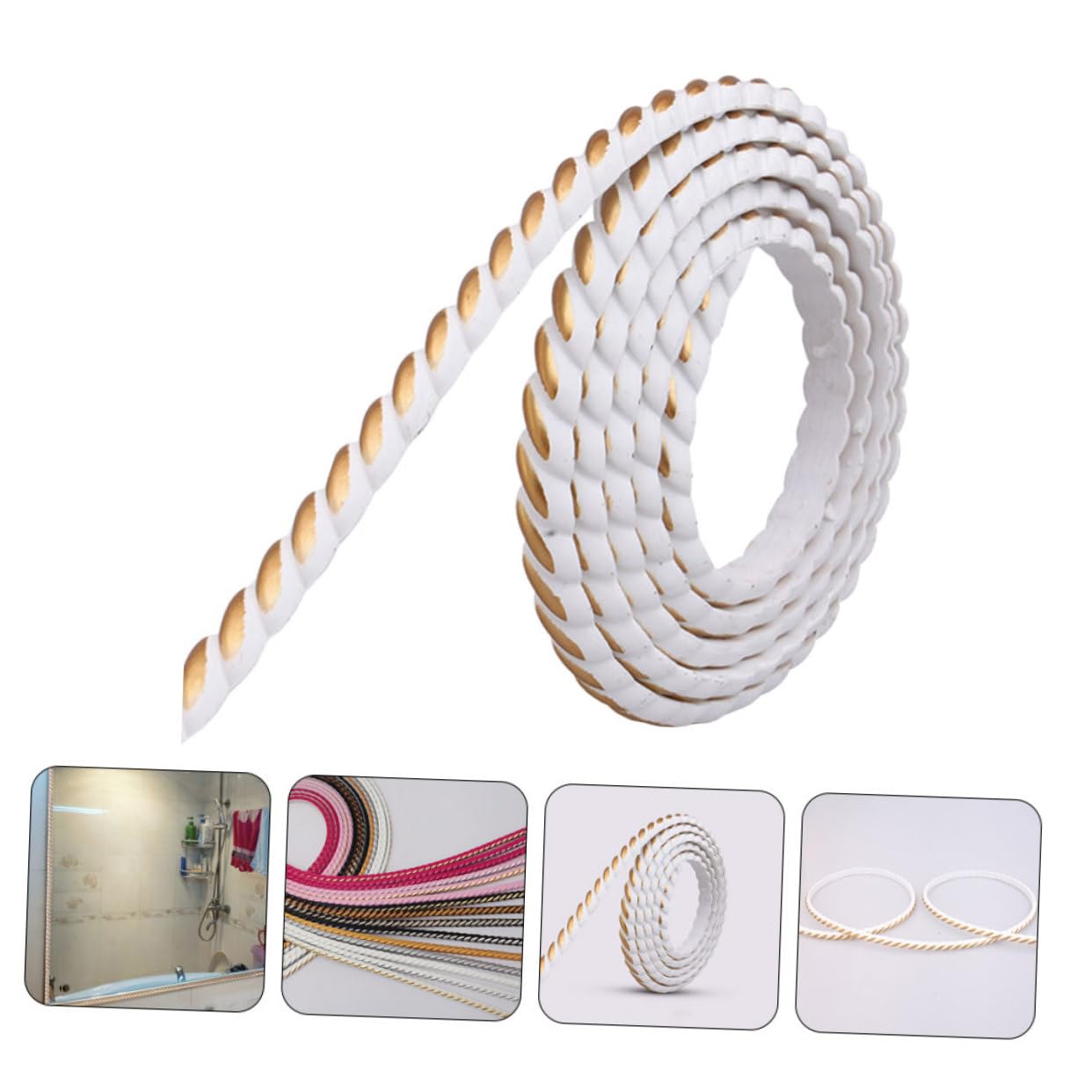 Moldura Decorativa Multifuncional Flexible y Fácil De Cortar Para Esquinas y Espejos