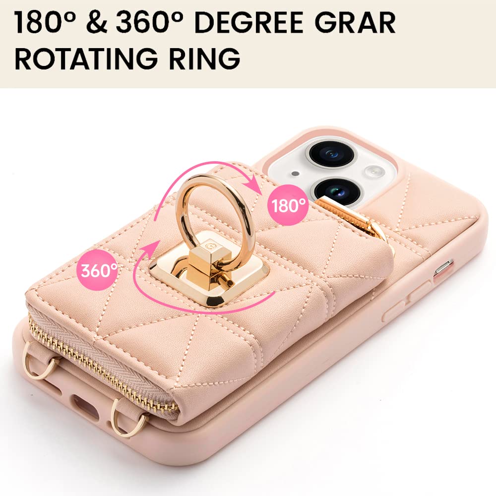 iPhone 14用クロスボディケース、取り外し可能なウォレット カードホルダー Amazon.co.jp: クロスボディ 財布型ケース iPhone 14/14 Pro/14