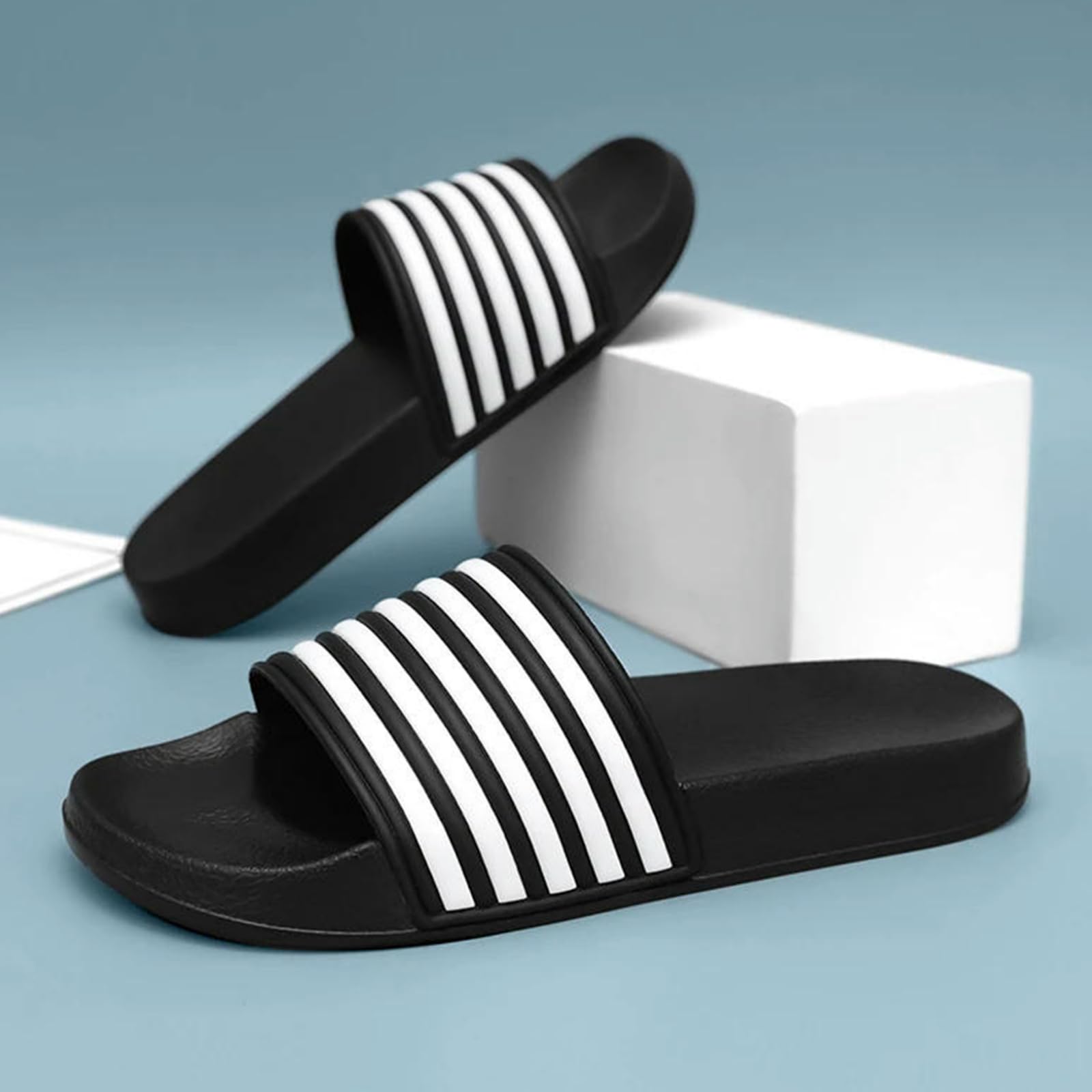 Ciabatte Uomo Scarpe da Casual All'aperto Sandali Estivi Spiaggia Antiscivolo Plus Size-Rosso_a-45