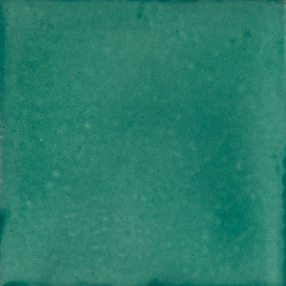 Cerames Azulejos verdes mexicanos monocolor Verde Cana Deslavado - azulejos de mosaico, azulejos ceramica monocromáticos para cocina | Un paquete de 90 baldosas aguamarina ceramica 10,5x10,5 cm