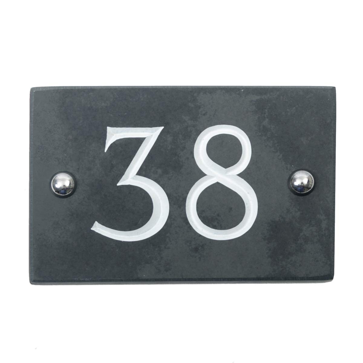 Slate Engraved House Number 38