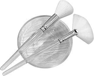 فرش صنع قناع رغوي لغسل الوجه من فوميز، فرشاة رغوة لصالونات التجميل، أداة صالونات التجميل، أدوات صنع رغوة الوجه، لوازم فرشاة من النايلون، ابيض - مجموعة من 1 قطعة