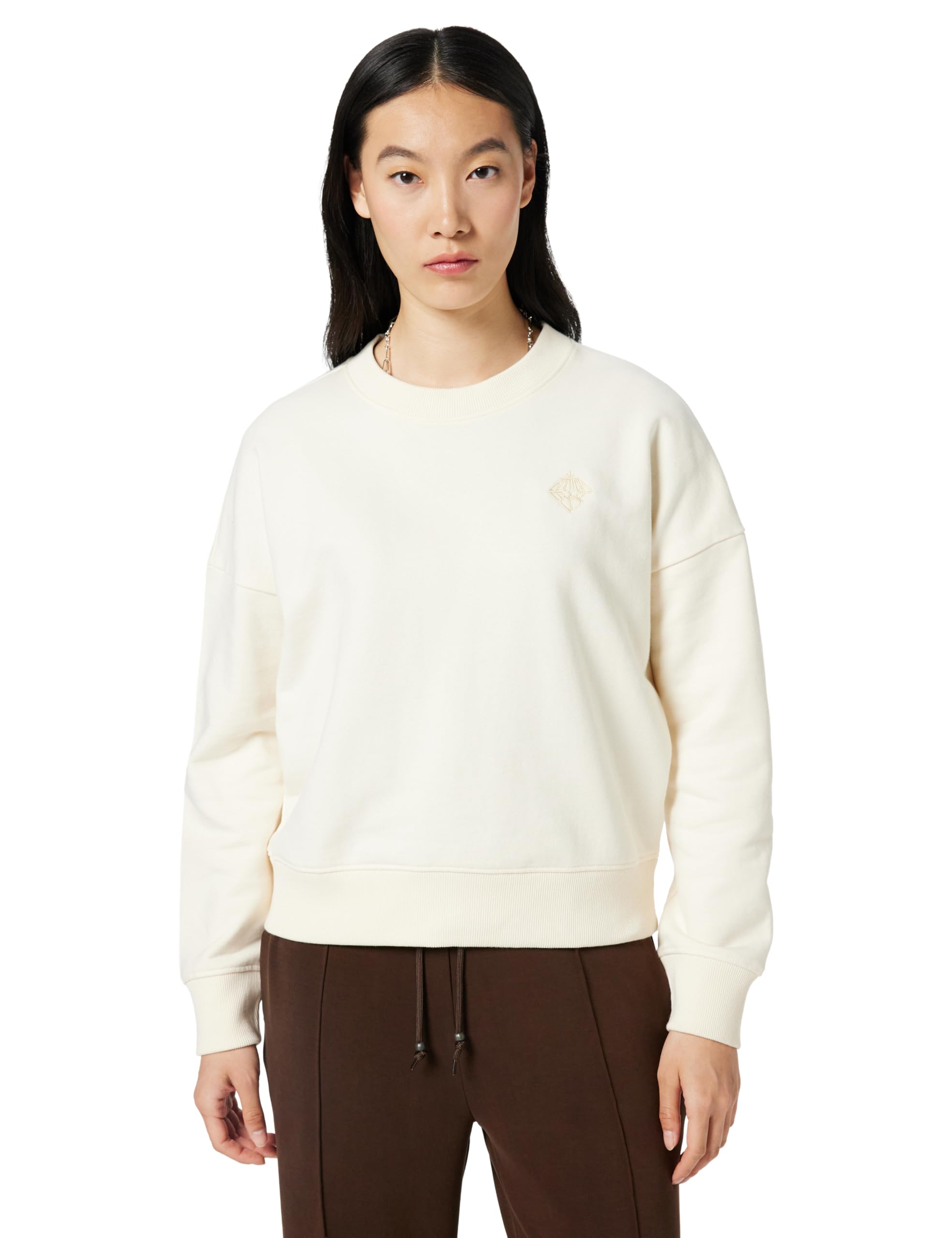 Scotch & Soda Embroidered Sweatshirt Off-white